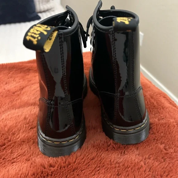 Dr. Martens Zavala Boot size 7 Women's black patent leather Combat boot - Picture 7 of 7